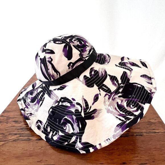 Scala Pronto Wide Brim, Floppy, Sun Hat, 100% Cotton, Floral Design, Excellent! - Picture 2 of 15